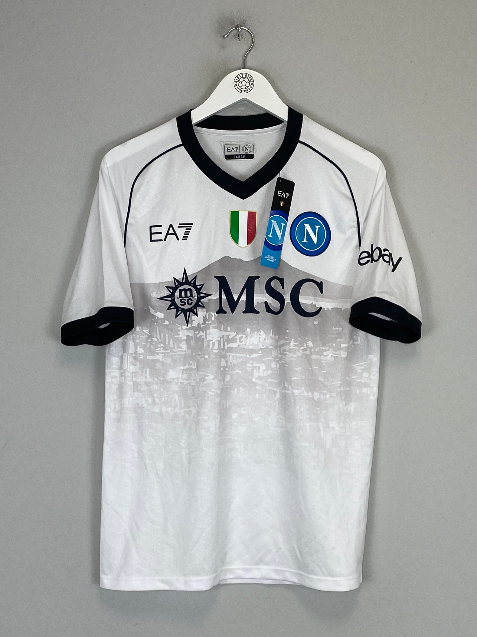 Shop 2023/24 NAPOLI *BNWT* AUTHENTIC AWAY SHIRT (MULTIPLE SIZES) EA7, classic football shirts, vintage football shirts & retro soccer jerseys at Cult Kits