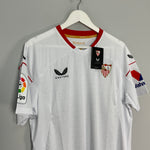 Shop 2022/23 Sevilla *BNWT* Home Shirt (Multiple Sizes) Castore, classic football shirts, vintage football shirts & retro soccer jerseys at Cult Kits