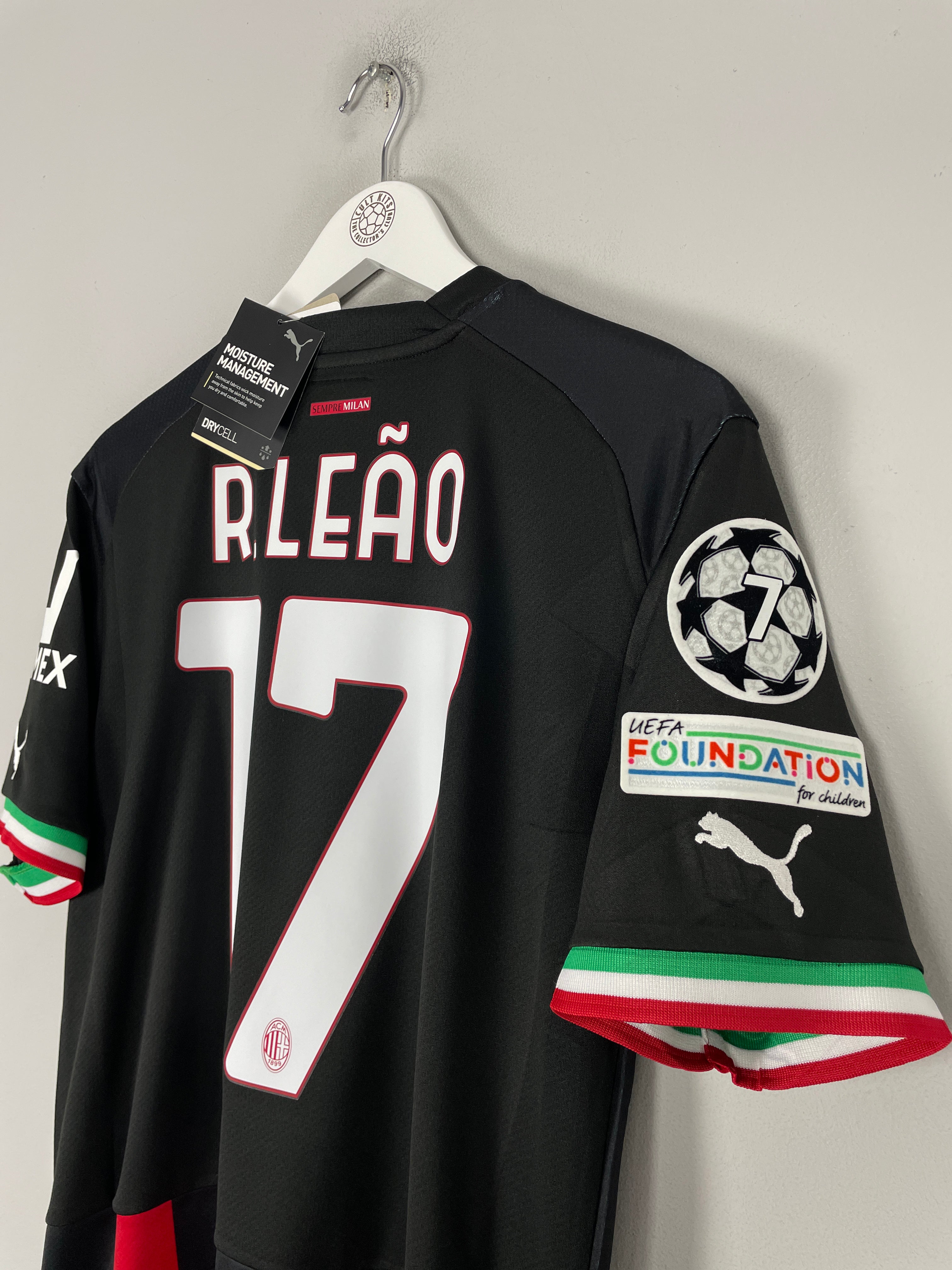 Shop 2022/23 AC Milan Leao #17 *BNWT* C/L Home Shirt (Multiple) Puma, classic football shirts, vintage football shirts & retro soccer jerseys at Cult Kits