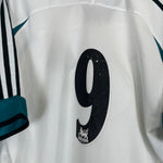 Shop 1999/00 NEWCASTLE UNITED #9 AWAY SHIRT (XL) ADIDAS, classic football shirts, vintage football shirts & retro soccer jerseys at Cult Kits