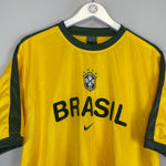 Shop 2002 BRAZIL TRAINING SHIRT (L) NIKE, classic football shirts, vintage football shirts & retro soccer jerseys at Cult Kits