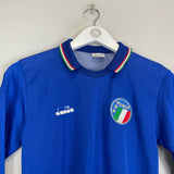 Shop 1986/91 ITALY L/S HOME SHIRT (XL.KIDS) DIADORA, classic football shirts, vintage football shirts & retro soccer jerseys at Cult Kits