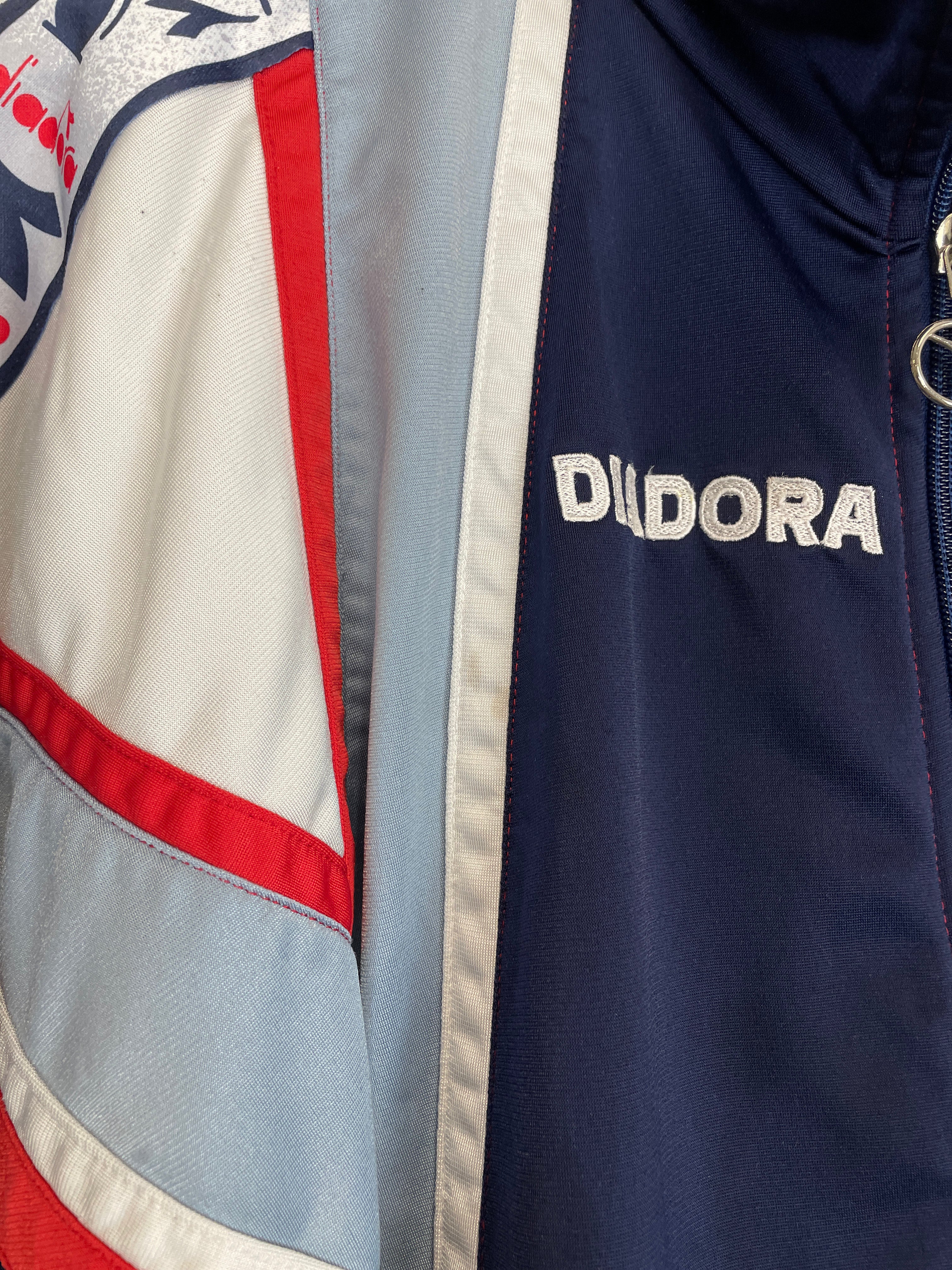 Shop 1996/97 BOLOGNA TRACK JACKET (M) DIADORA, classic football shirts, vintage football shirts & retro soccer jerseys at Cult Kits