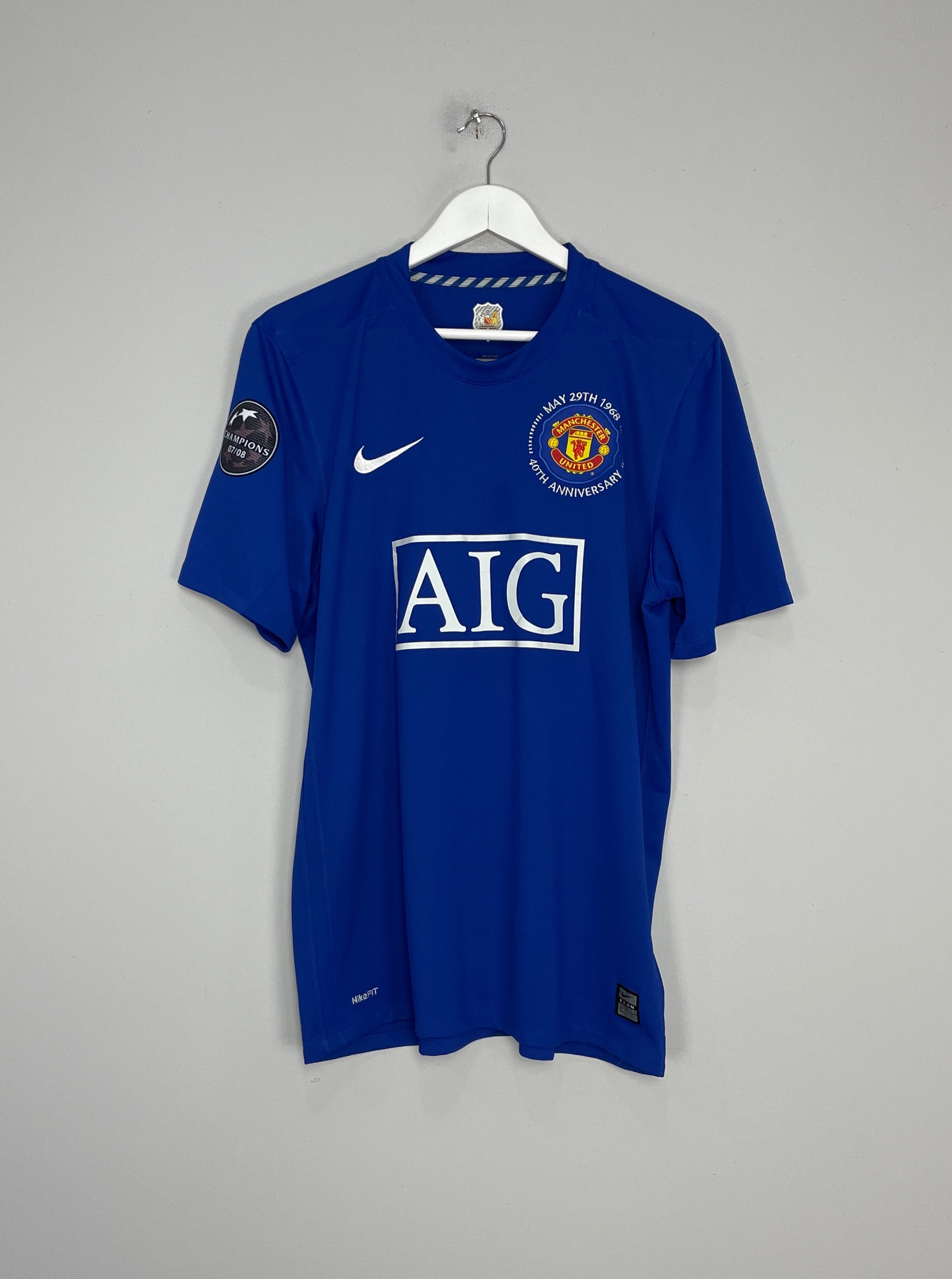 Shop 2008/09 MANCHESTER UNITED RONALDO #7 *40 YEAR* THIRD SHIRT (L) NIKE, classic football shirts, vintage football shirts & retro soccer jerseys at Cult Kits