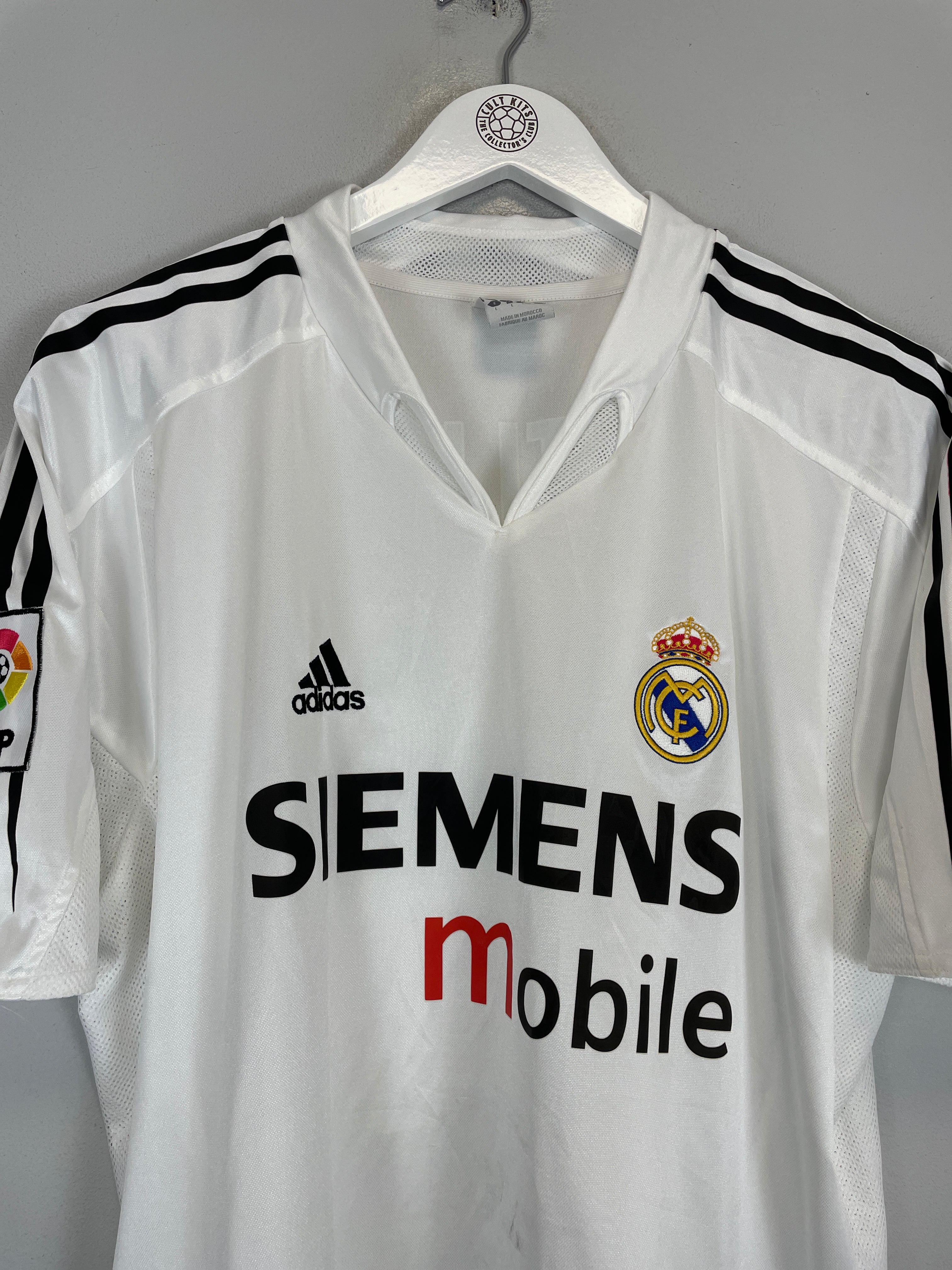 Shop 2005/06 REAL MADRID GUTI HAZ #14 HOME SHIRT (L) ADIDAS, classic football shirts, vintage football shirts & retro soccer jerseys at Cult Kits