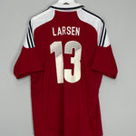 Shop 2012/13 DENMARK LARSEN #13 HOME SHIRT (XL) ADIDAS, classic football shirts, vintage football shirts & retro soccer jerseys at Cult Kits