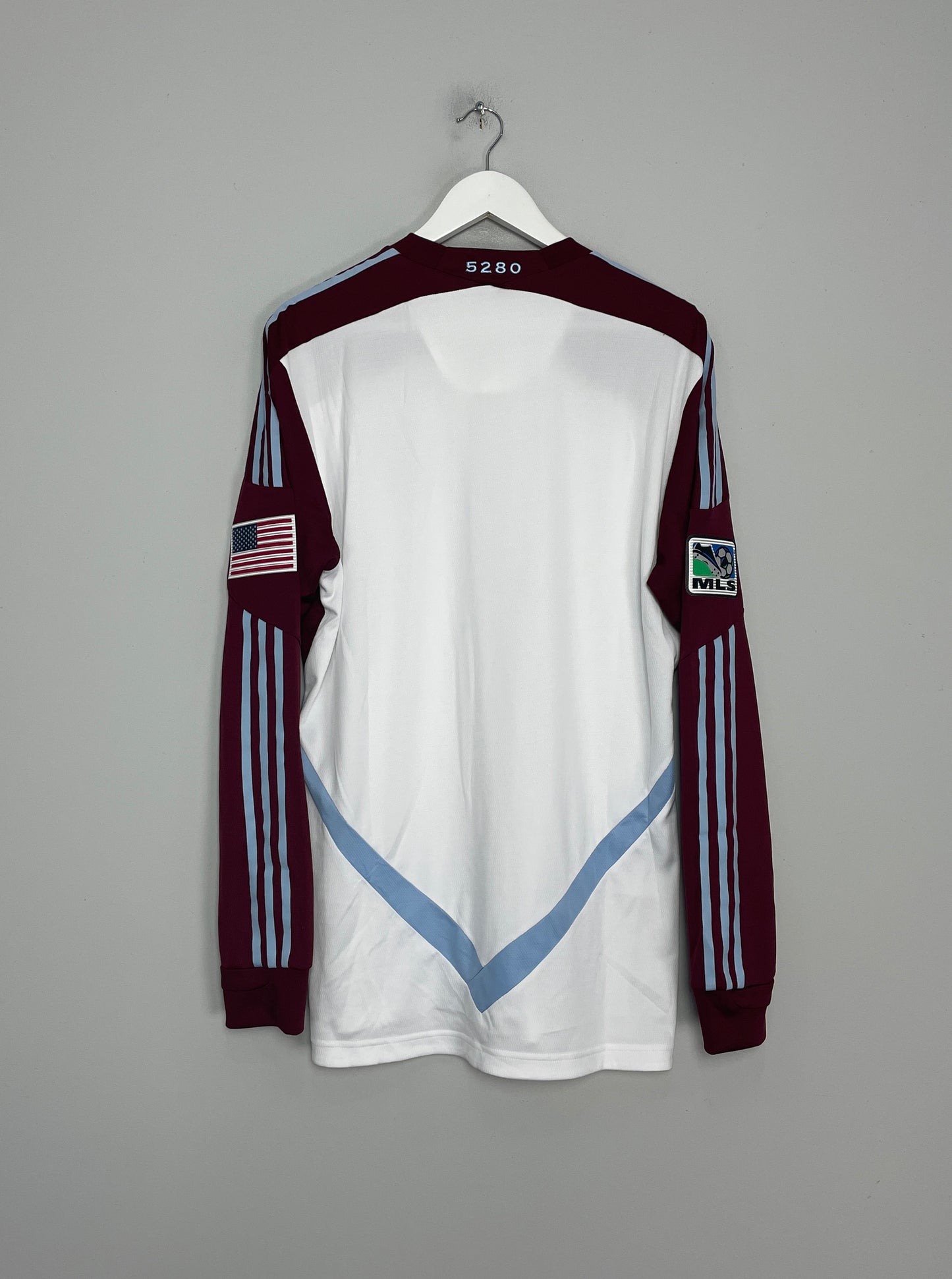 2013/14 COLORADO RAPIDS *PLAYER ISSUE* L/S AWAY SHIRT (XL) ADIDAS