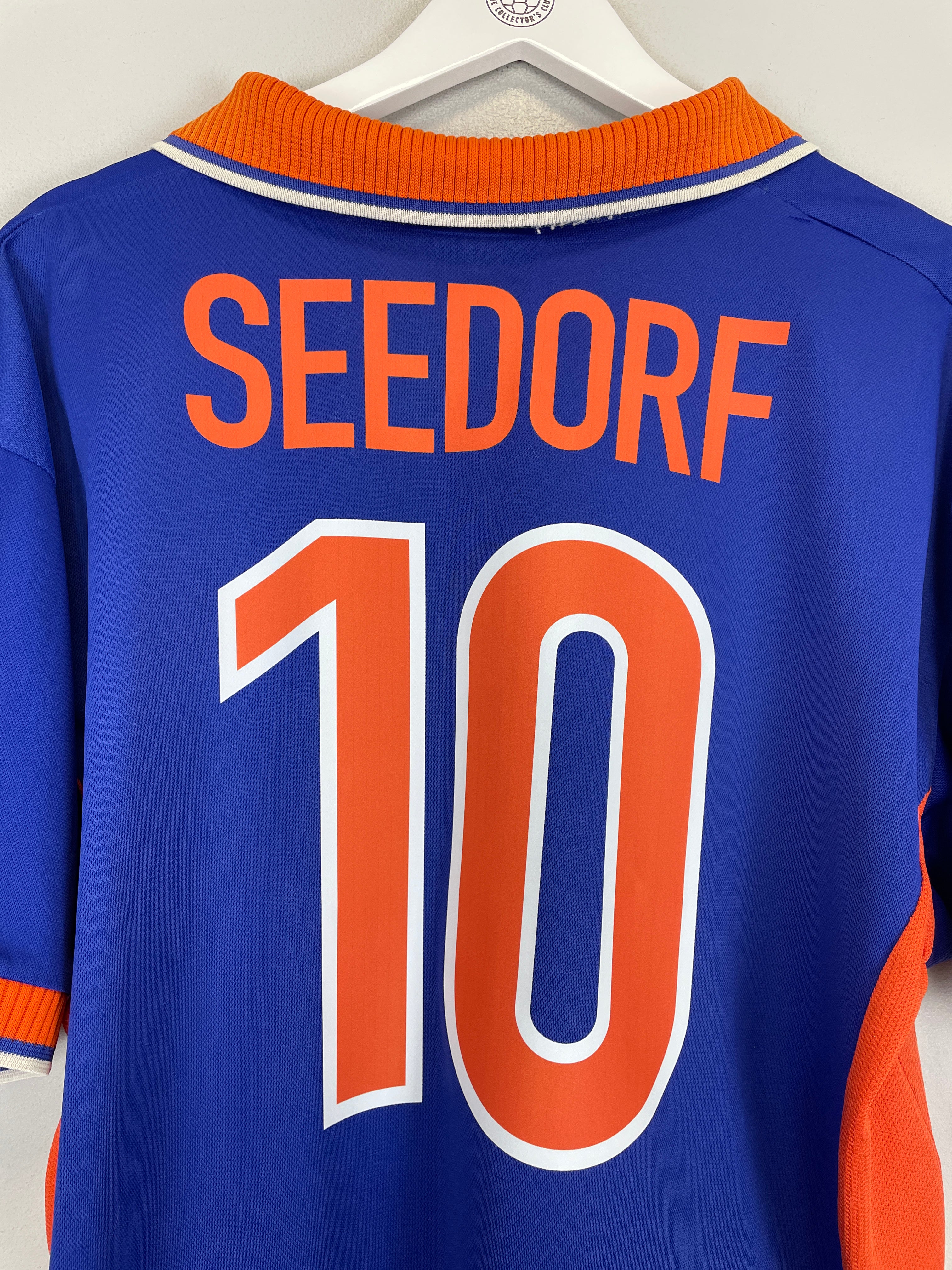 Shop 1997/98 NETHERLANDS SEEDORF #10 AWAY SHIRT (XL) NIKE, classic football shirts, vintage football shirts & retro soccer jerseys at Cult Kits