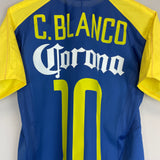 Shop 2004/05 CLUB AMERICA C.BLANCO #10 AWAY SHIRT (M) NIKE, classic football shirts, vintage football shirts & retro soccer jerseys at Cult Kits