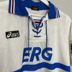Shop 1994/95 SAMPDORIA AWAY SHIRT (L) ASICS, classic football shirts, vintage football shirts & retro soccer jerseys at Cult Kits