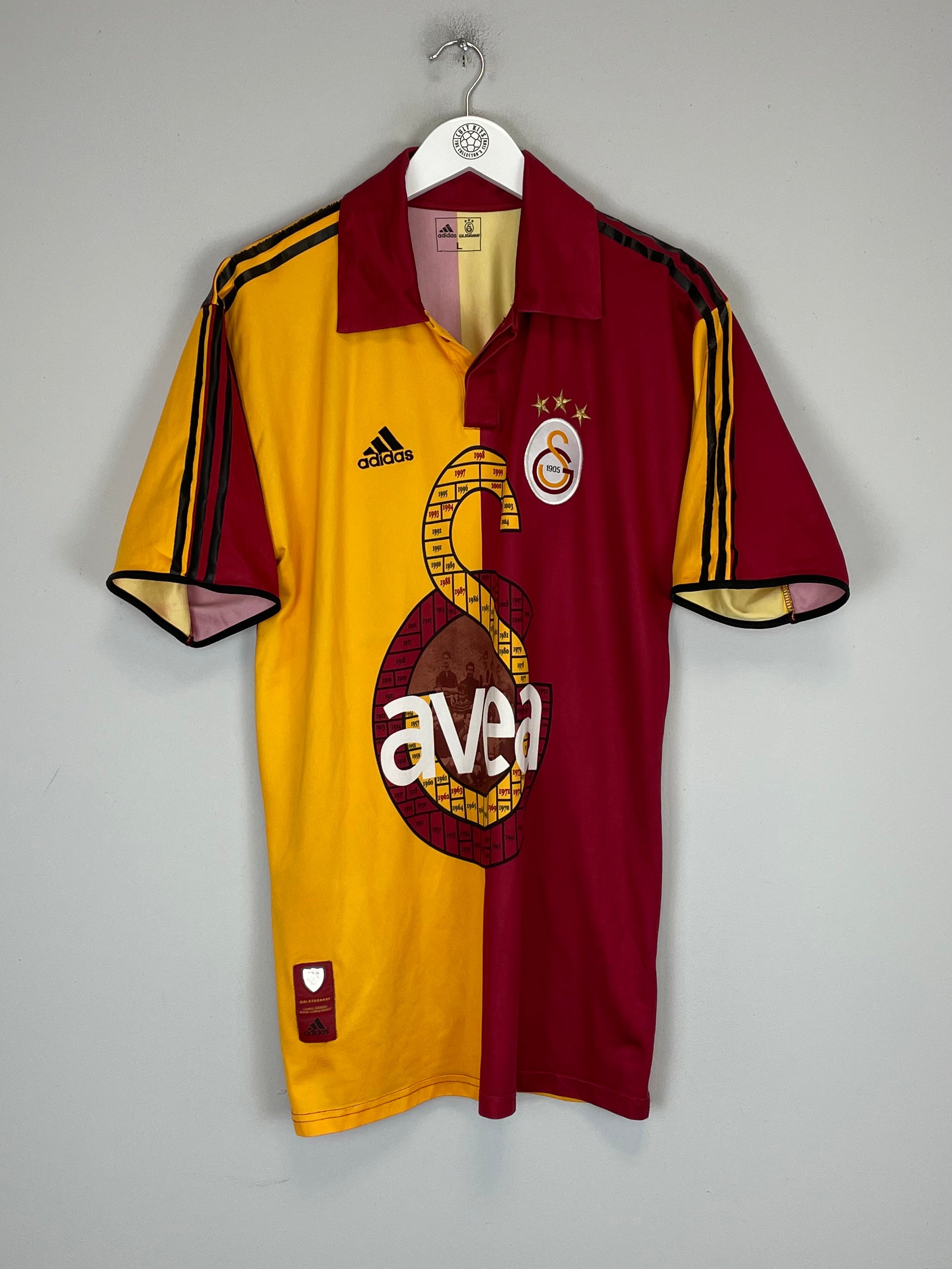 Shop 2005 GALATASARAY *CENTENARY* HOME SHIRT (L) ADIDAS, classic football shirts, vintage football shirts & retro soccer jerseys at Cult Kits