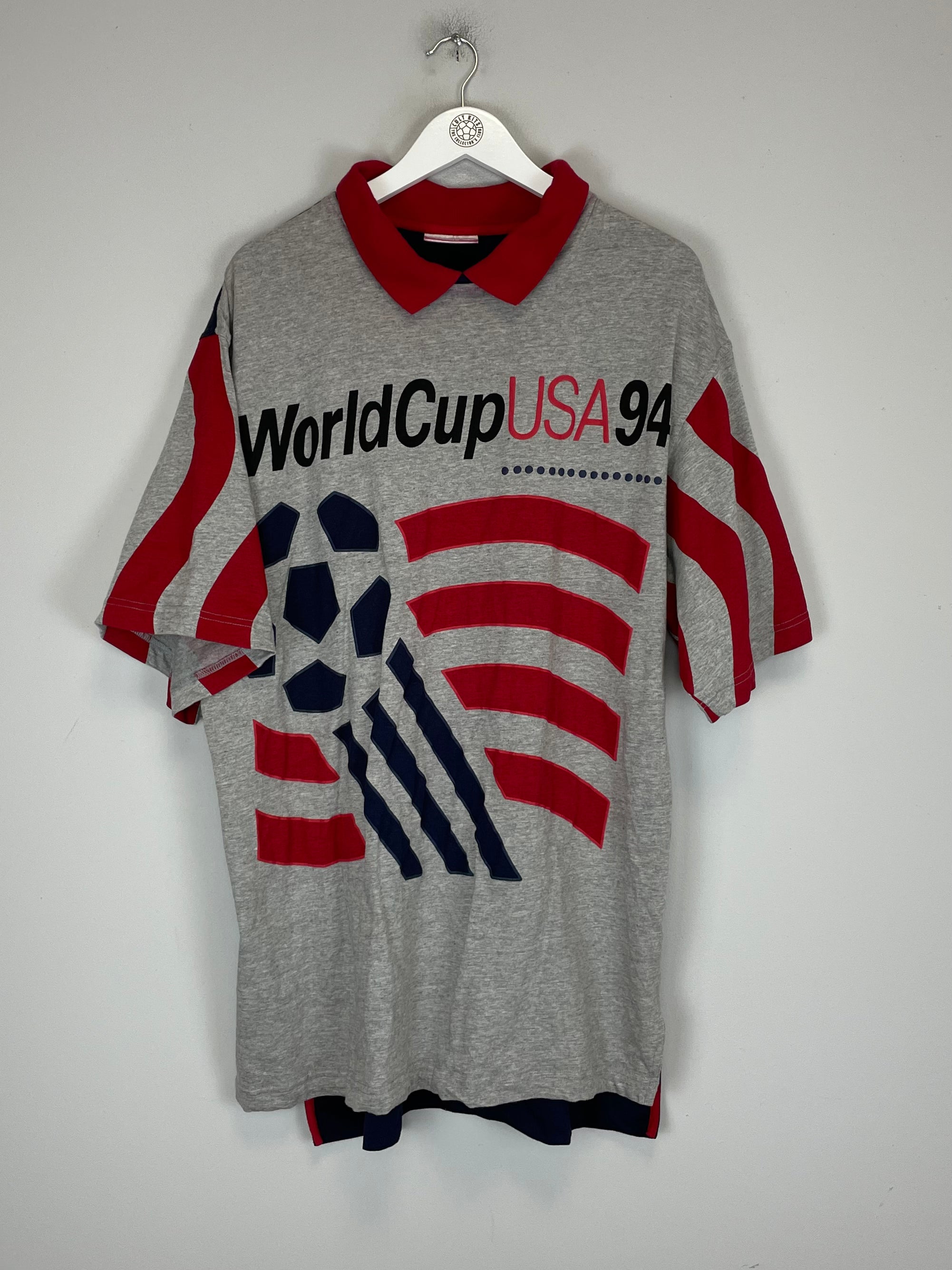 Shop 1994 USA WORLD CUP T-SHIRT (XL) ADIDAS, classic football shirts, vintage football shirts & retro soccer jerseys at Cult Kits
