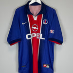 Shop 1998/99 PSG HOME SHIRT (XL) NIKE, classic football shirts, vintage football shirts & retro soccer jerseys at Cult Kits
