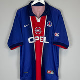 Shop 1998/99 PSG HOME SHIRT (XL) NIKE, classic football shirts, vintage football shirts & retro soccer jerseys at Cult Kits