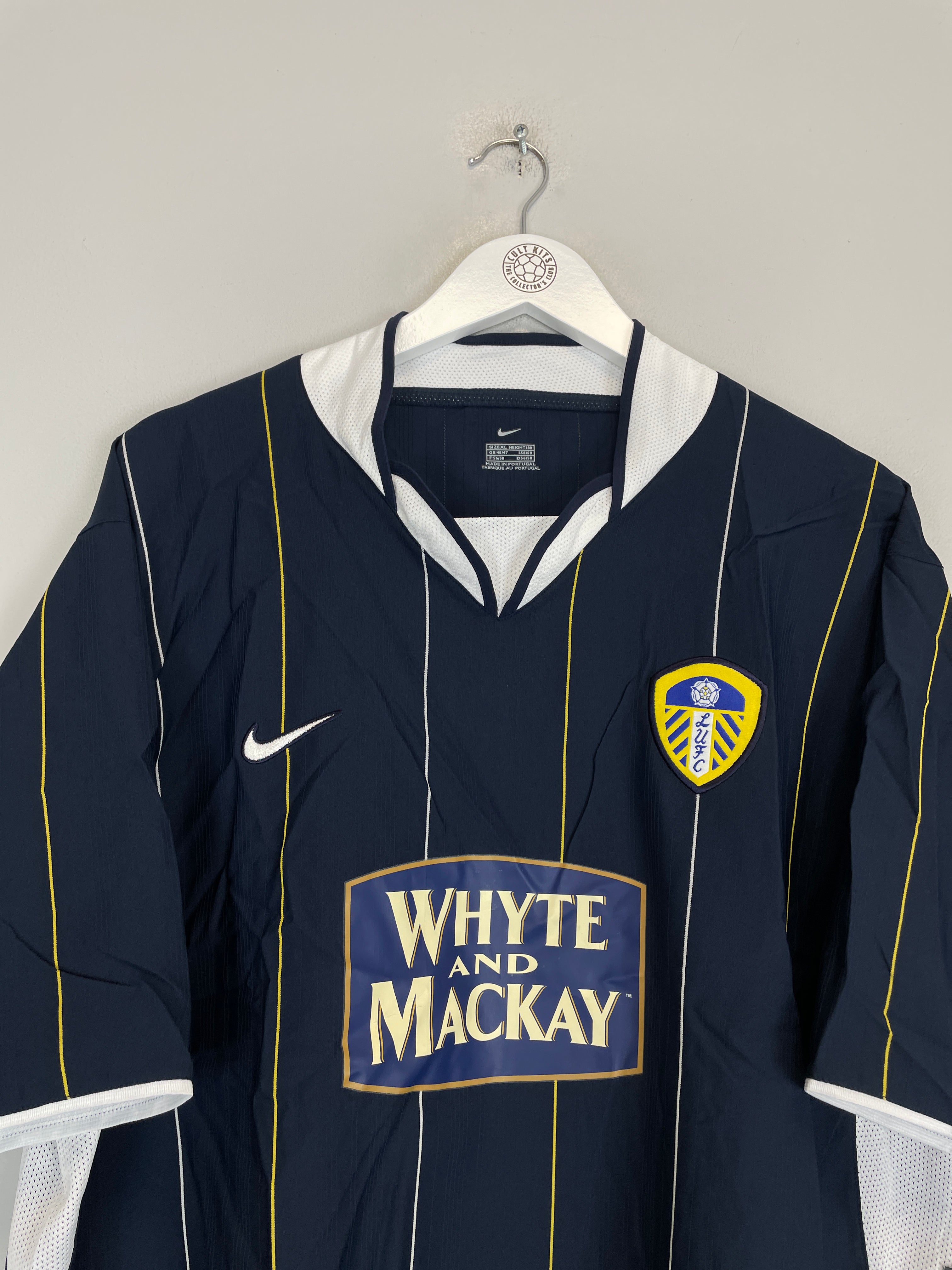 Shop 2003/04 LEEDS UNITED *BNWT* AWAY SHIRT (XL) NIKE, classic football shirts, vintage football shirts & retro soccer jerseys at Cult Kits