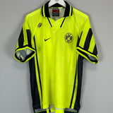 Shop 1996/97 DORTMUND HOME SHIRT (XL) NIKE, classic football shirts, vintage football shirts & retro soccer jerseys at Cult Kits