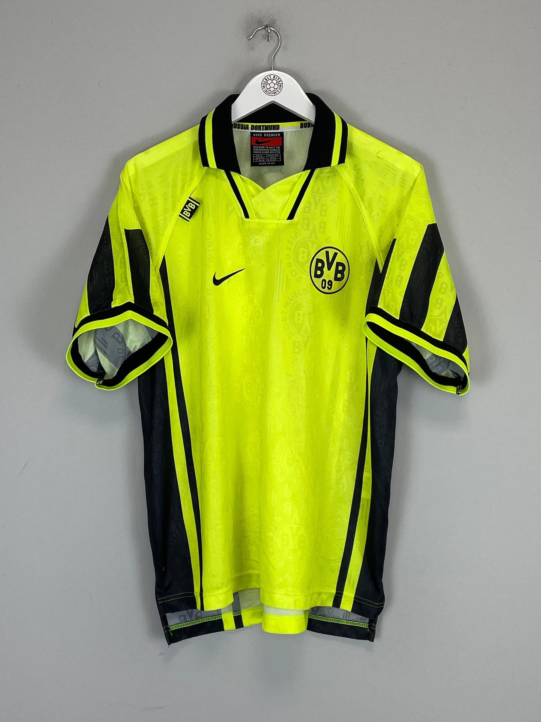 Shop 1996/97 DORTMUND HOME SHIRT (XL) NIKE, classic football shirts, vintage football shirts & retro soccer jerseys at Cult Kits