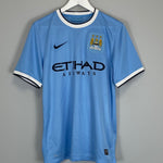 Shop 2013/14 MANCHESTER CITY KUN AGUERO #16 HOME SHIRT (S) NIKE, classic football shirts, vintage football shirts & retro soccer jerseys at Cult Kits