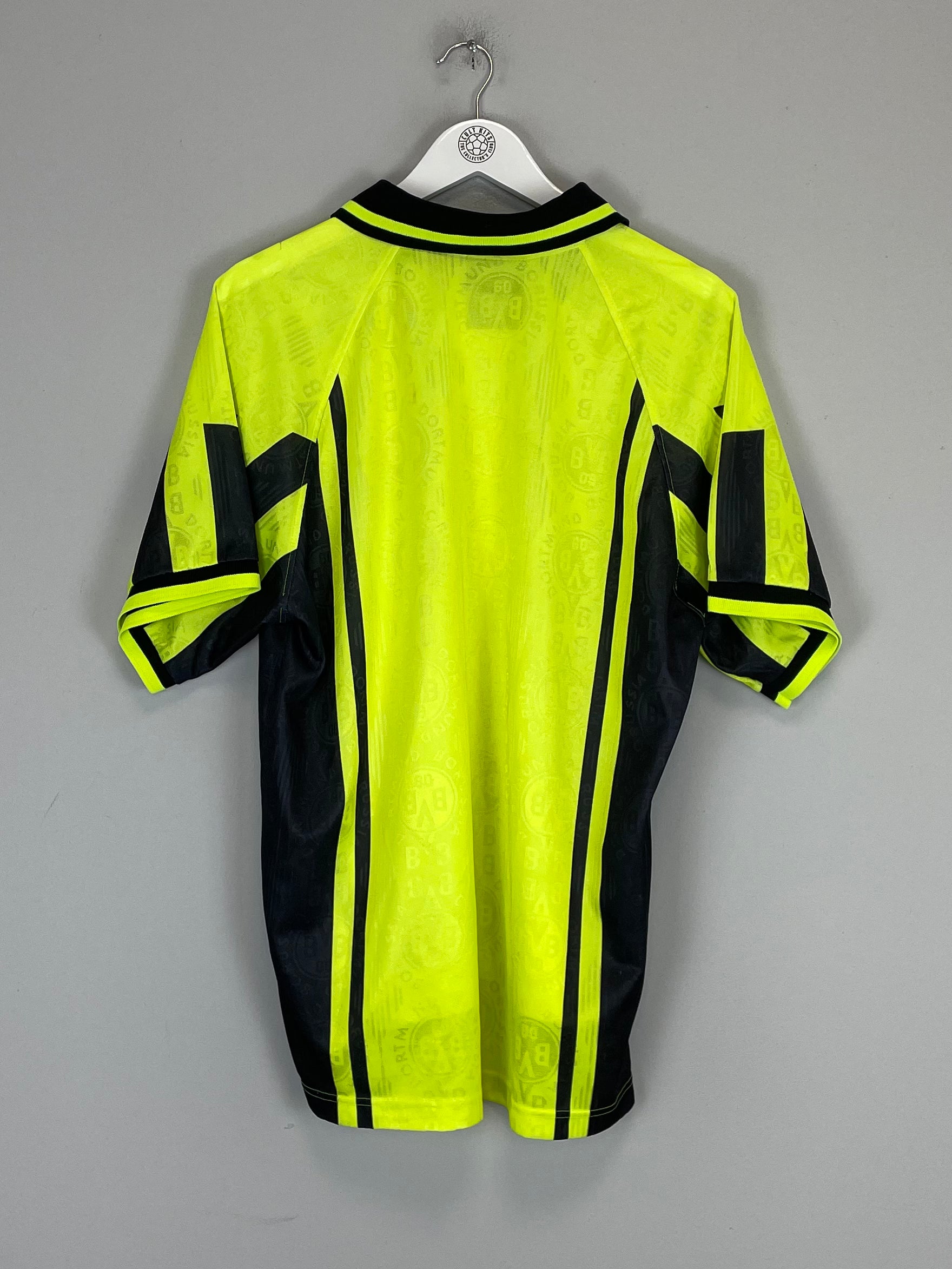Shop 1996/97 DORTMUND HOME SHIRT (XL) NIKE, classic football shirts, vintage football shirts & retro soccer jerseys at Cult Kits