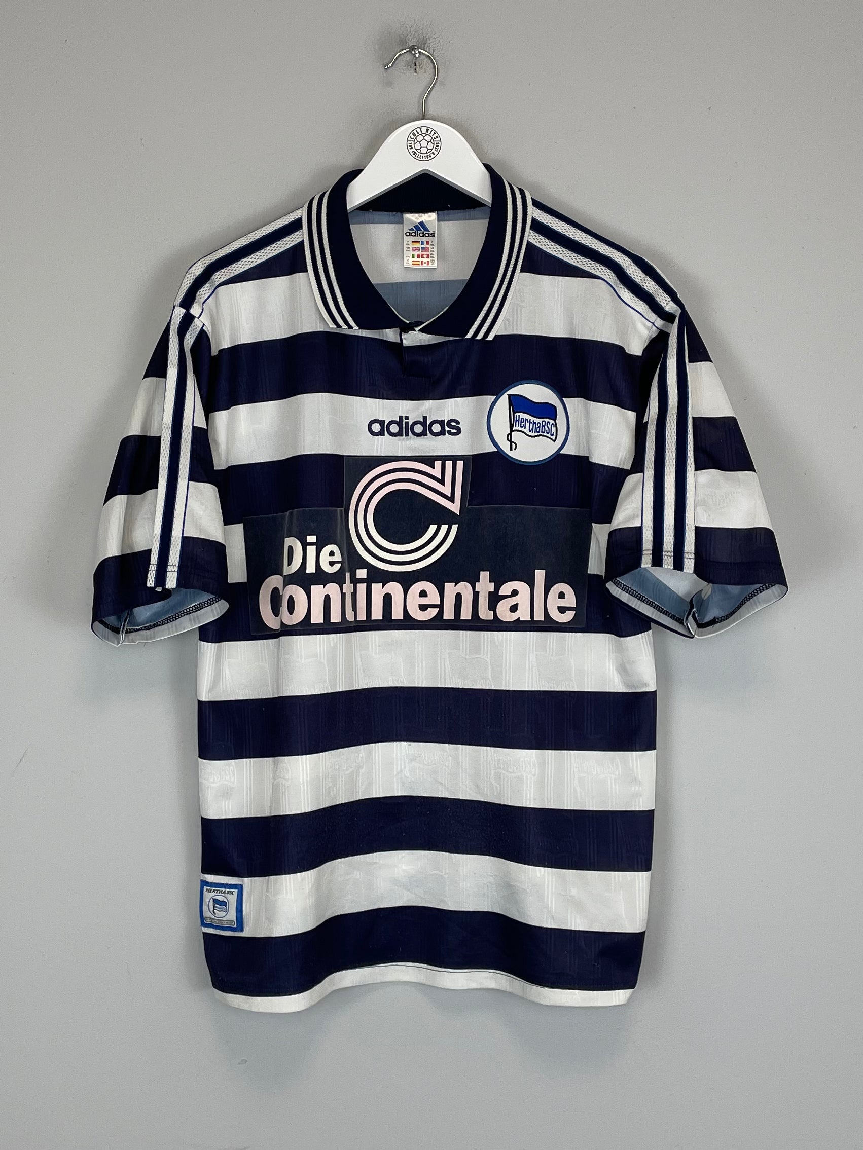 Shop 1997/98 HERTHA BERLIN HOME SHIRT (XL) ADIDAS, classic football shirts, vintage football shirts & retro soccer jerseys at Cult Kits
