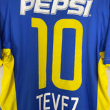 Shop 2004/05 BOCA JUNIORS TEVEZ #10 HOME SHIRT (M) NIKE, classic football shirts, vintage football shirts & retro soccer jerseys at Cult Kits