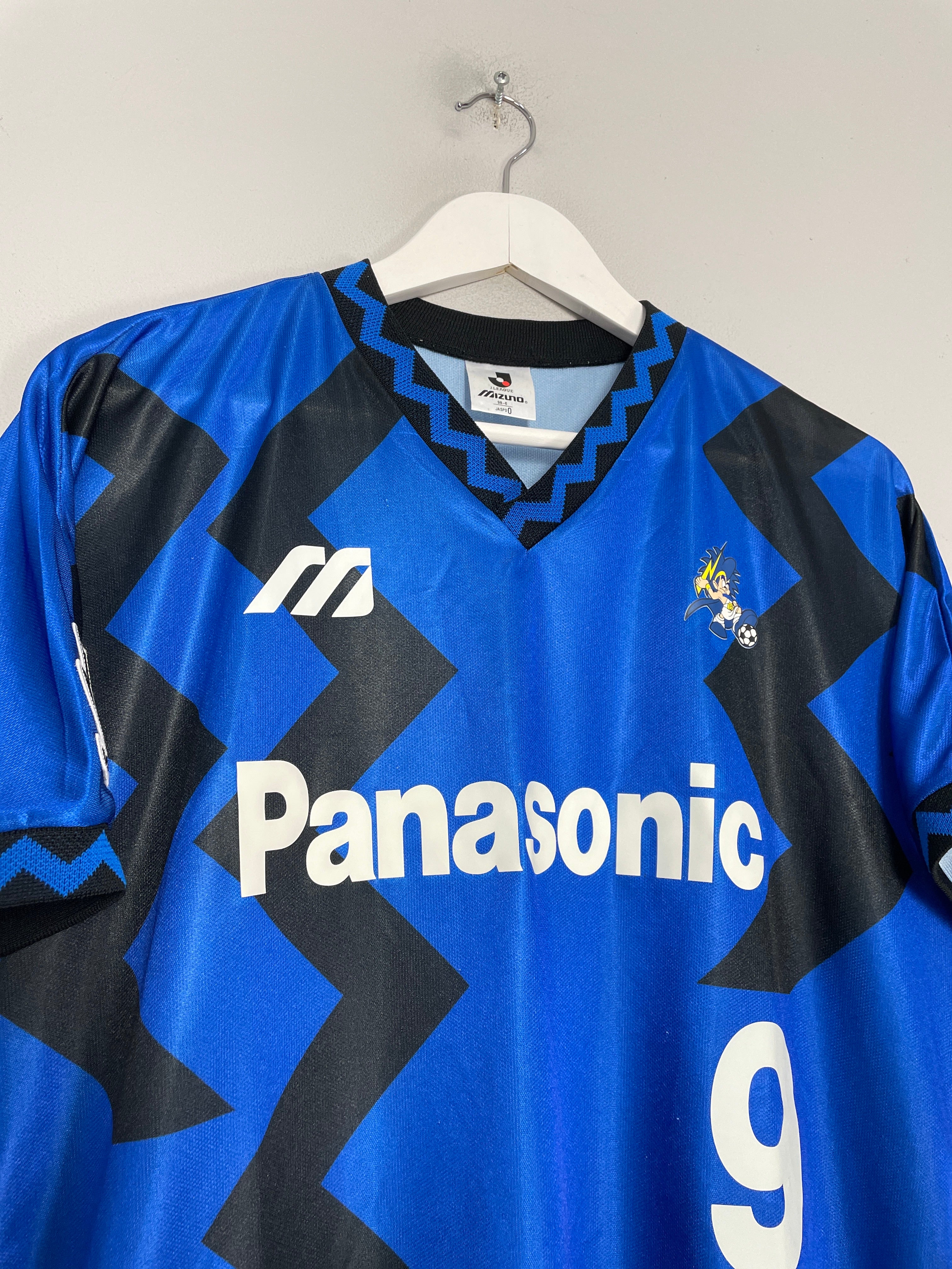 Shop 1993 GAMBA OSAKA #9 HOME SHIRT (L) MIZUNO, classic football shirts, vintage football shirts & retro soccer jerseys at Cult Kits