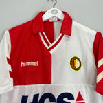 Shop 1989/90 FEYENOORD *MINT* HOME SHIRT (L) HUMMEL, classic football shirts, vintage football shirts & retro soccer jerseys at Cult Kits