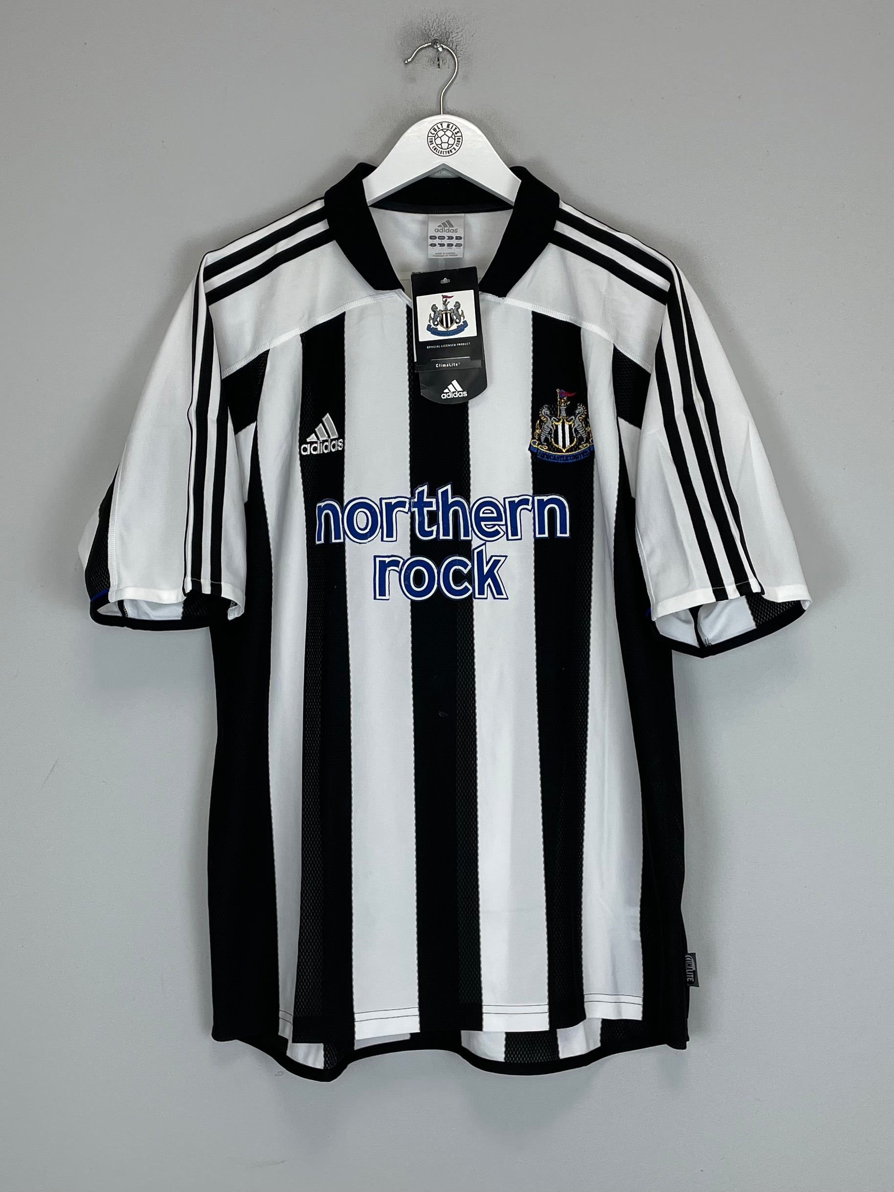 Shop 2003/05 NEWCASTLE UNITED *BNWT WITH DEFECTS* HOME SHIRT (L) ADIDAS, classic football shirts, vintage football shirts & retro soccer jerseys at Cult Kits