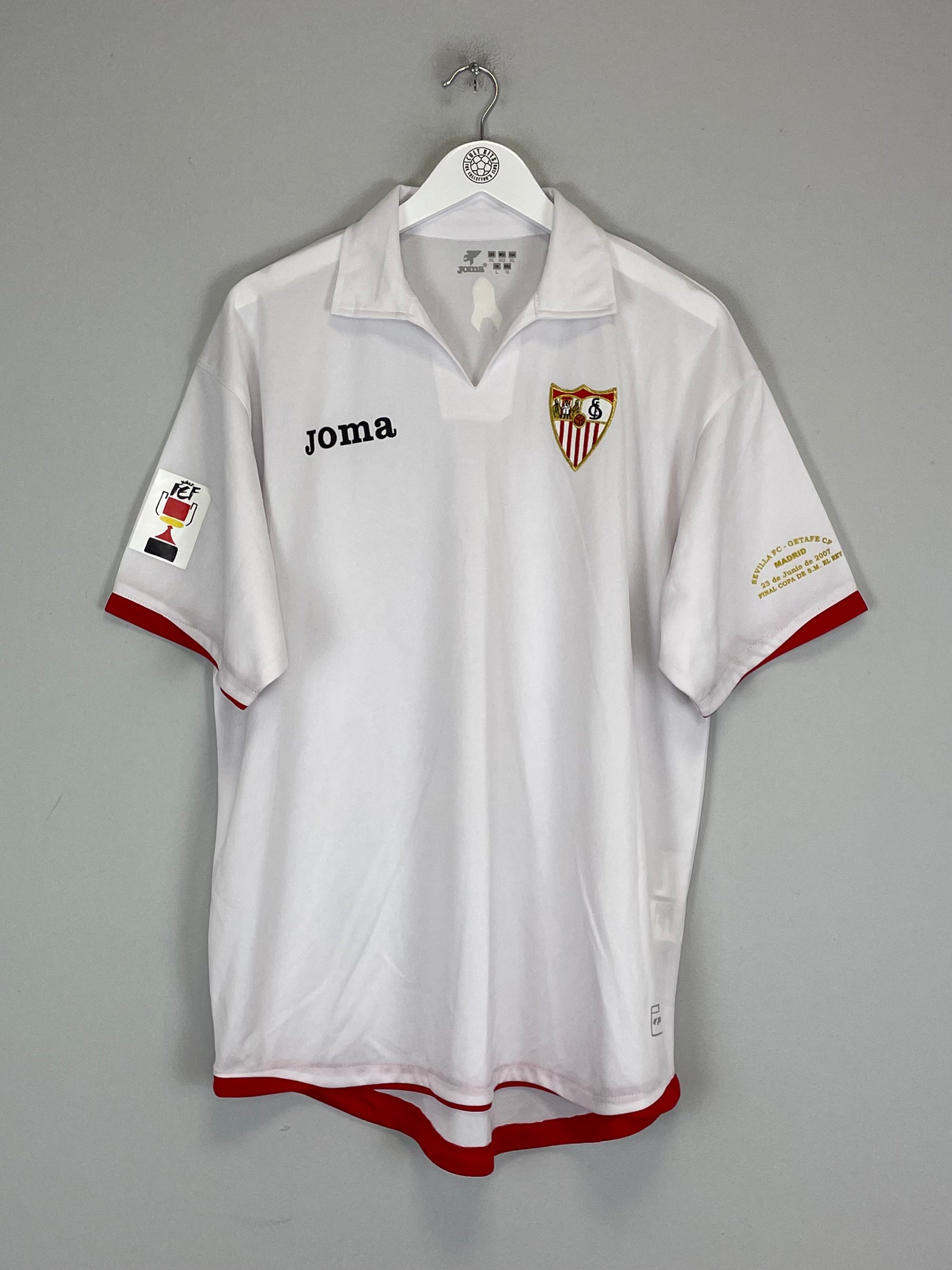 Shop 2007/08 SEVILLA CUP *CUP FINAL* HOME SHIRT (L) JOMA, classic football shirts, vintage football shirts & retro soccer jerseys at Cult Kits