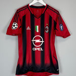 Shop 2004/05 AC MILAN KAKA #22 *PLAYER ISSUE* C/L HOME SHIRT (M) ADIDAS, classic football shirts, vintage football shirts & retro soccer jerseys at Cult Kits