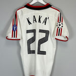 Shop 2003/04 AC MILAN KAKA #22 C/L AWAY SHIRT (M) ADIDAS, classic football shirts, vintage football shirts & retro soccer jerseys at Cult Kits