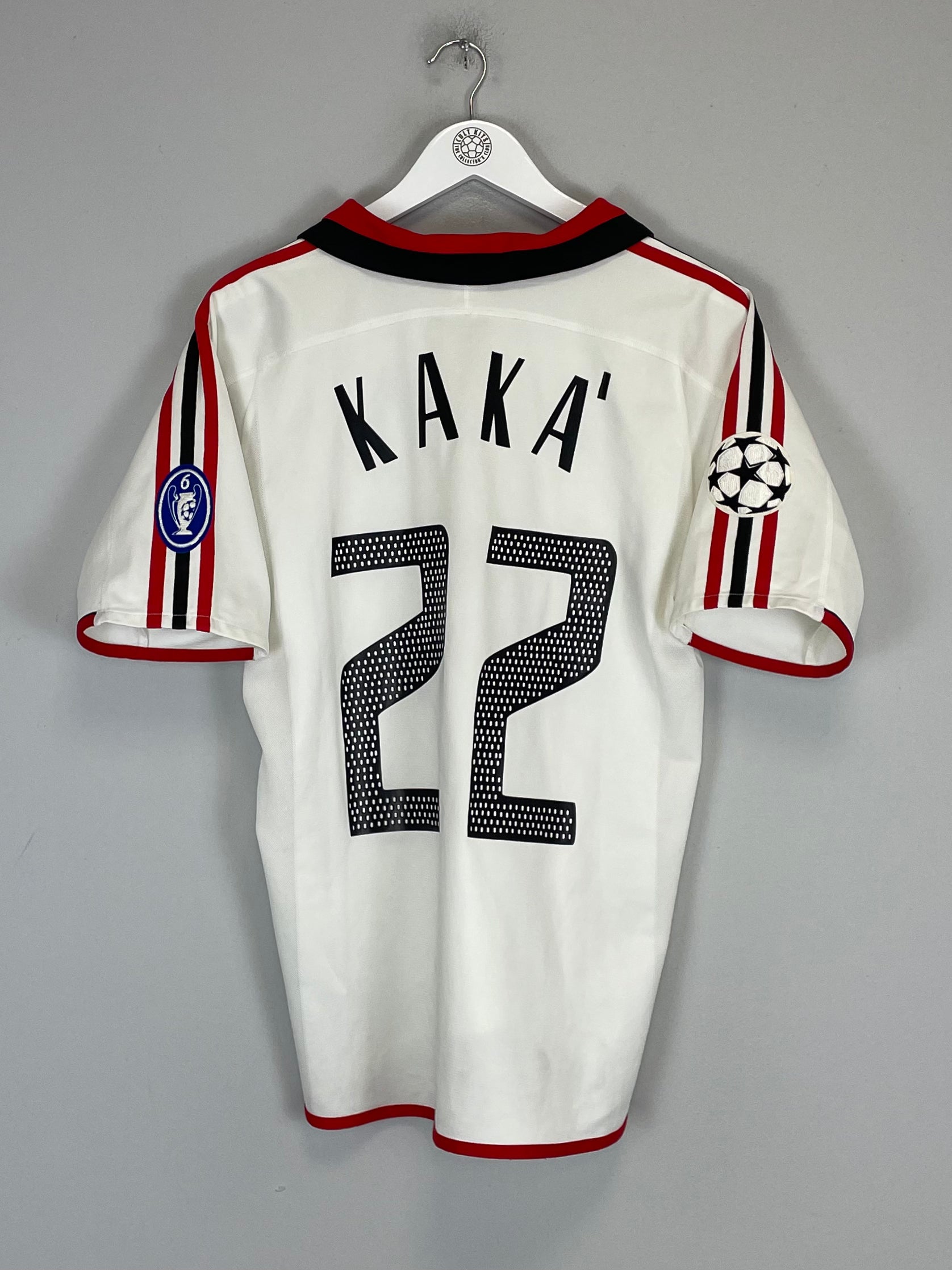 Shop 2003/04 AC MILAN KAKA #22 C/L AWAY SHIRT (M) ADIDAS, classic football shirts, vintage football shirts & retro soccer jerseys at Cult Kits