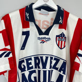 Shop 1996/97 ATLETICO JUNIOR #7 HOME SHIRT (M) REEBOK, classic football shirts, vintage football shirts & retro soccer jerseys at Cult Kits