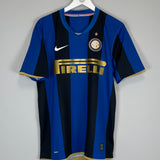 Shop 2008/09 INTER MILAN FIGO #7 HOME SHIRT (L) NIKE, classic football shirts, vintage football shirts & retro soccer jerseys at Cult Kits