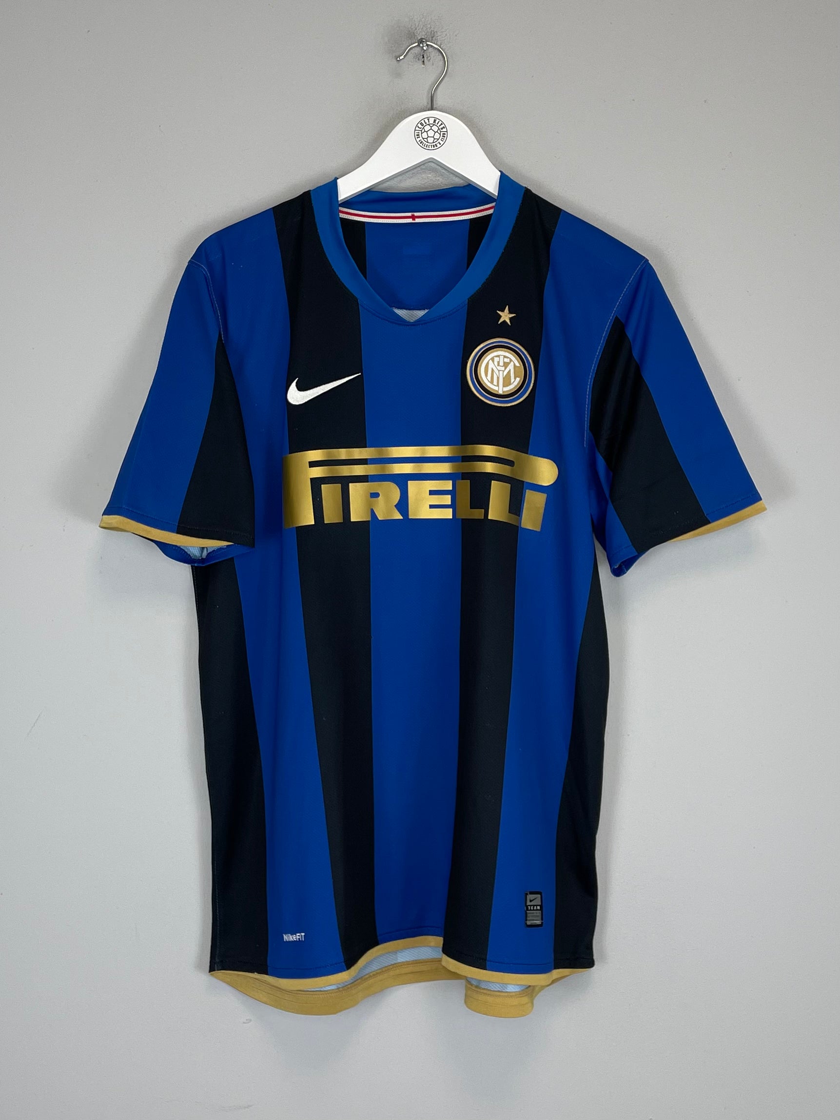 Shop 2008/09 INTER MILAN FIGO #7 HOME SHIRT (L) NIKE, classic football shirts, vintage football shirts & retro soccer jerseys at Cult Kits