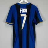 Shop 2008/09 INTER MILAN FIGO #7 HOME SHIRT (L) NIKE, classic football shirts, vintage football shirts & retro soccer jerseys at Cult Kits