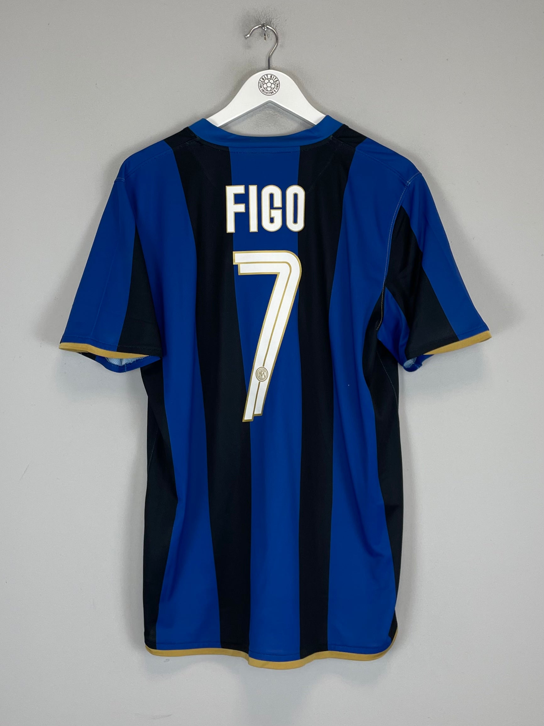 Shop 2008/09 INTER MILAN FIGO #7 HOME SHIRT (L) NIKE, classic football shirts, vintage football shirts & retro soccer jerseys at Cult Kits