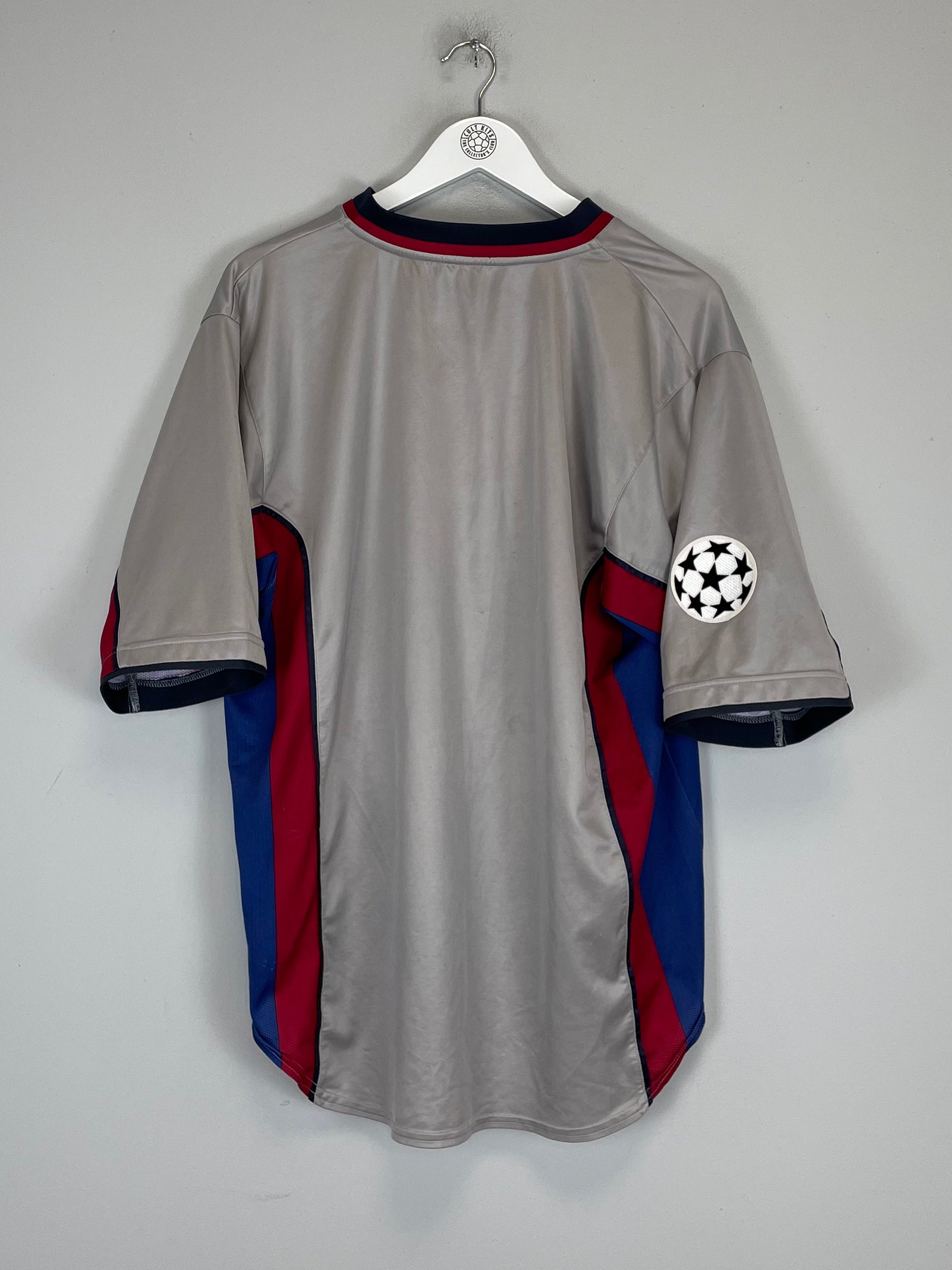 Shop 1999/00 BARCELONA AWAY SHIRT C/L (XL) NIKE, classic football shirts, vintage football shirts & retro soccer jerseys at Cult Kits