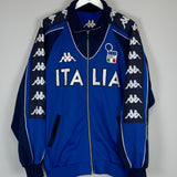 Shop 2000 ITALY TRAINING JACKET (XXL) KAPPA, classic football shirts, vintage football shirts & retro soccer jerseys at Cult Kits