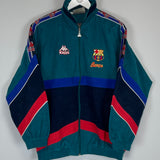 Shop 1995/97 BARCELONA TRACK JACKET (L) KAPPA, classic football shirts, vintage football shirts & retro soccer jerseys at Cult Kits