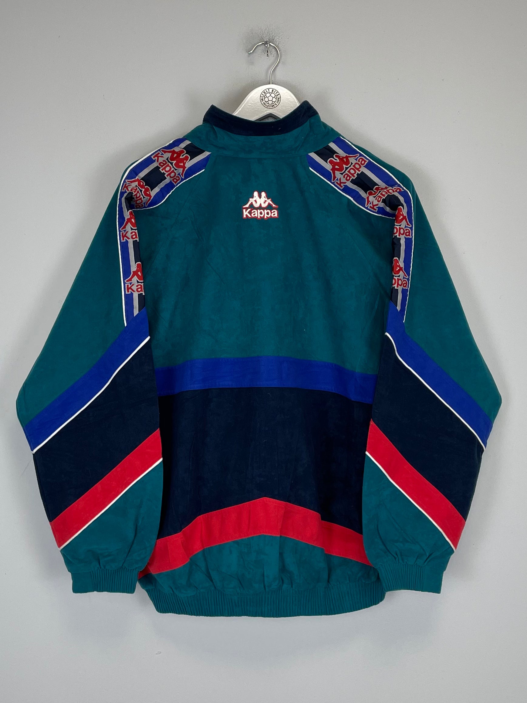 Shop 1995/97 BARCELONA TRACK JACKET (L) KAPPA, classic football shirts, vintage football shirts & retro soccer jerseys at Cult Kits