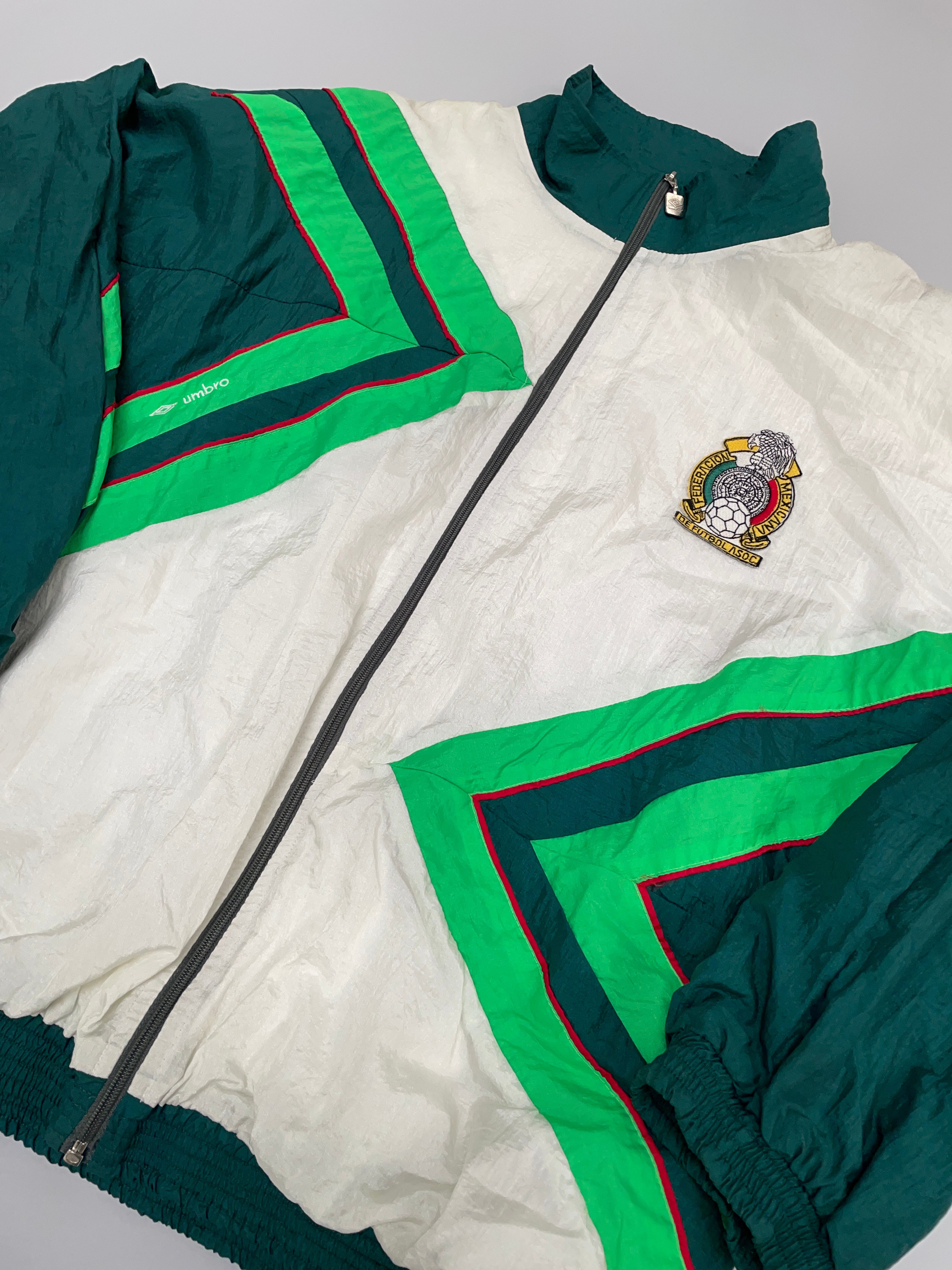 Shop 1993/94 MEXICO FULL TRACKSUIT (XL) UMBRO, classic football shirts, vintage football shirts & retro soccer jerseys at Cult Kits