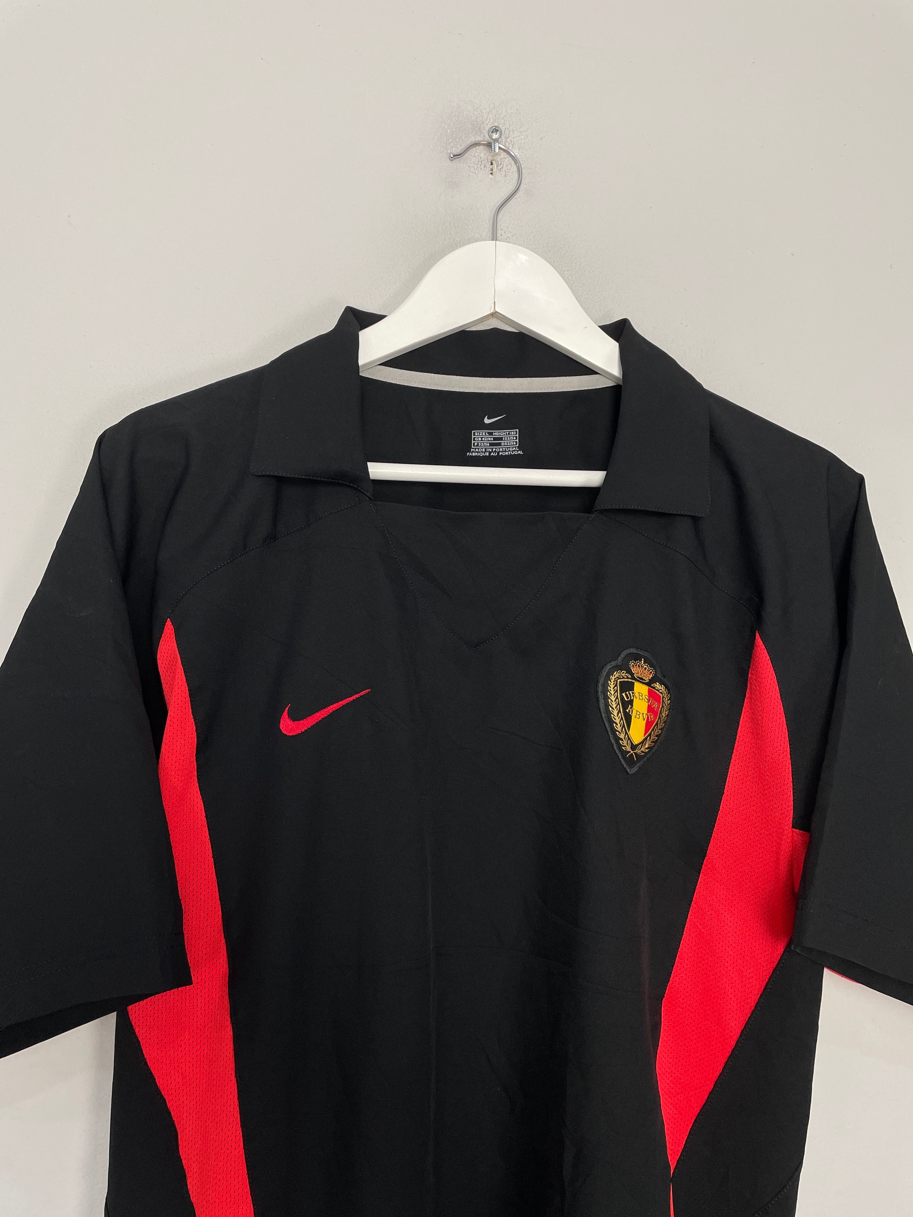 Shop 2002/04 BELGIUM AWAY SHIRT (L) NIKE, classic football shirts, vintage football shirts & retro soccer jerseys at Cult Kits