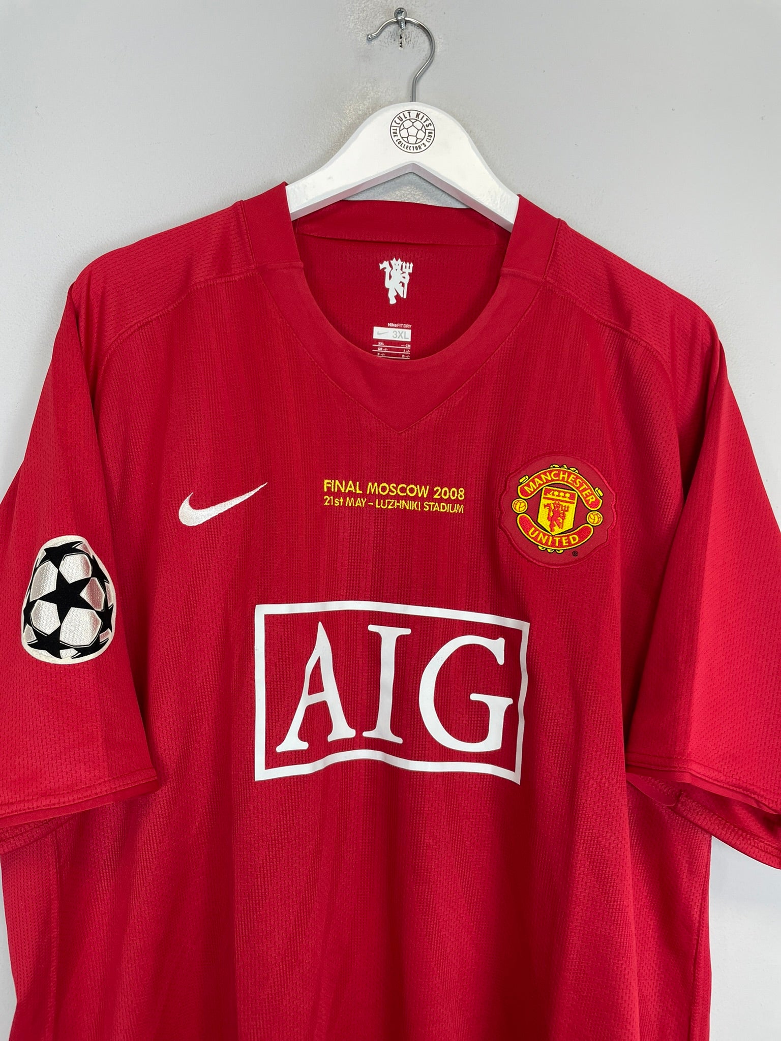 Shop 2007/08 MANCHESTER UNITED GIGGS #11 *C/L FINAL* HOME SHIRT (XXXL) NIKE, classic football shirts, vintage football shirts & retro soccer jerseys at Cult Kits