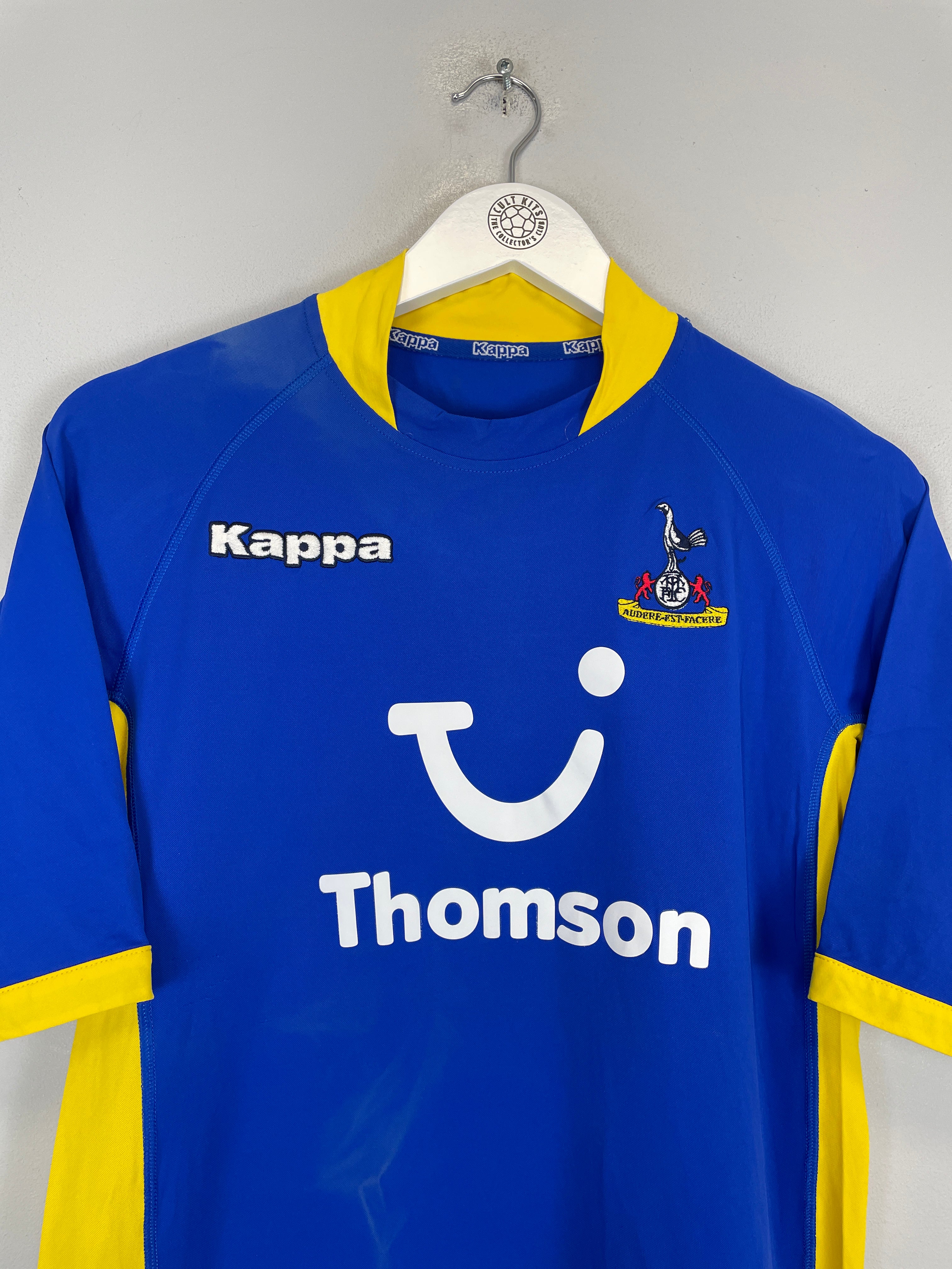 Shop 2005/06 TOTTENHAM DAVIDS #5 AWAY SHIRT (L) KAPPA, classic football shirts, vintage football shirts & retro soccer jerseys at Cult Kits