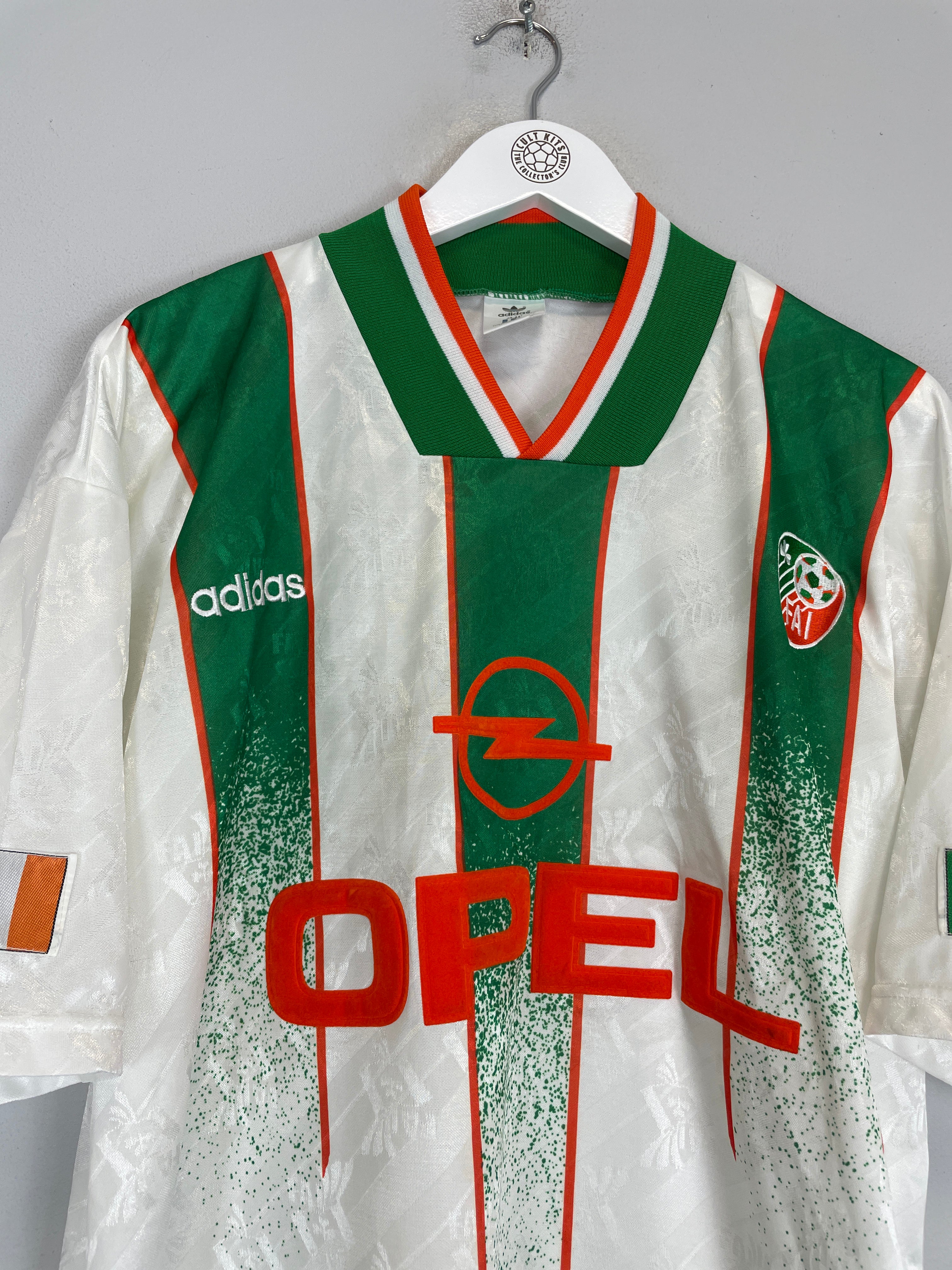 Shop 1994 IRELAND AWAY SHIRT (L) ADIDAS, classic football shirts, vintage football shirts & retro soccer jerseys at Cult Kits