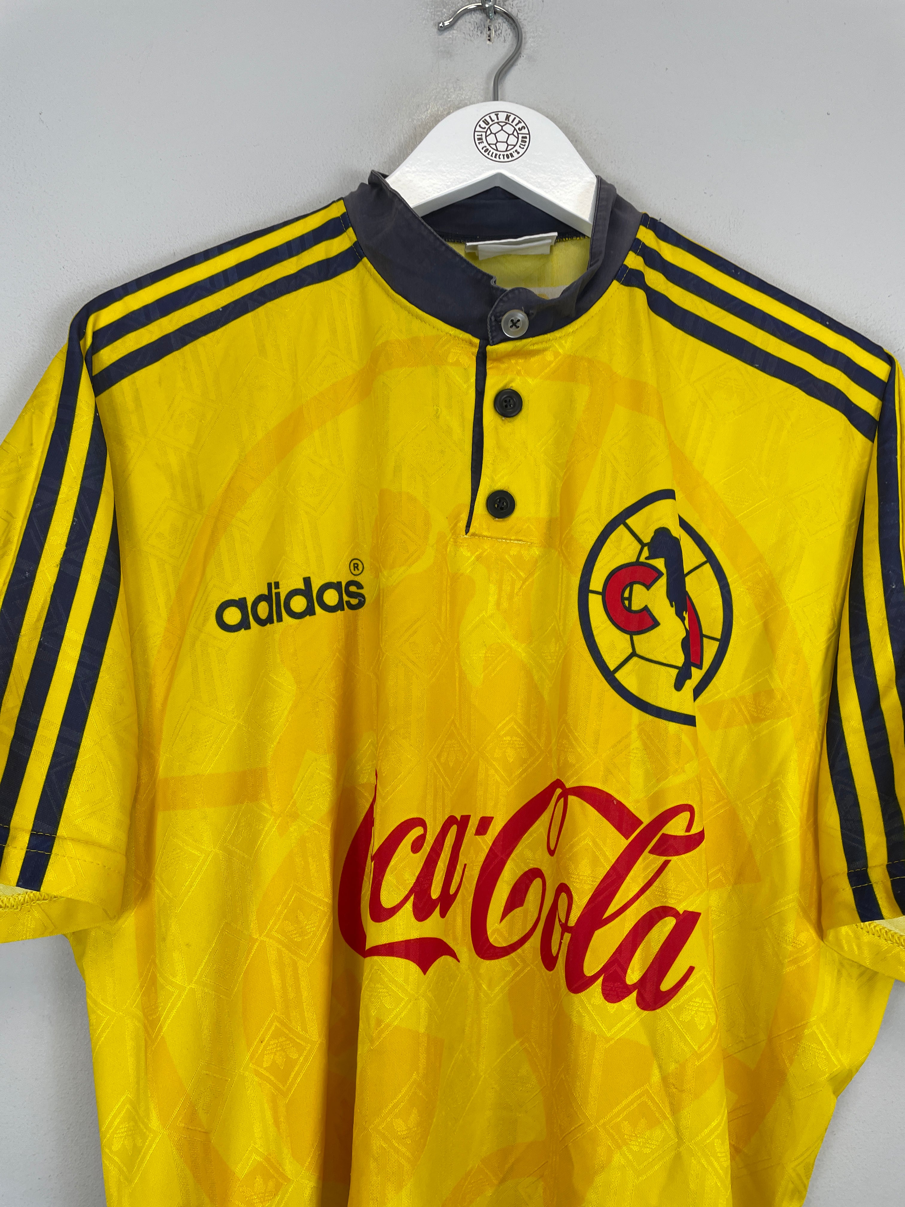 Shop 1996/98 CLUB AMERICA HOME SHIRT (M) ADIDAS, classic football shirts, vintage football shirts & retro soccer jerseys at Cult Kits