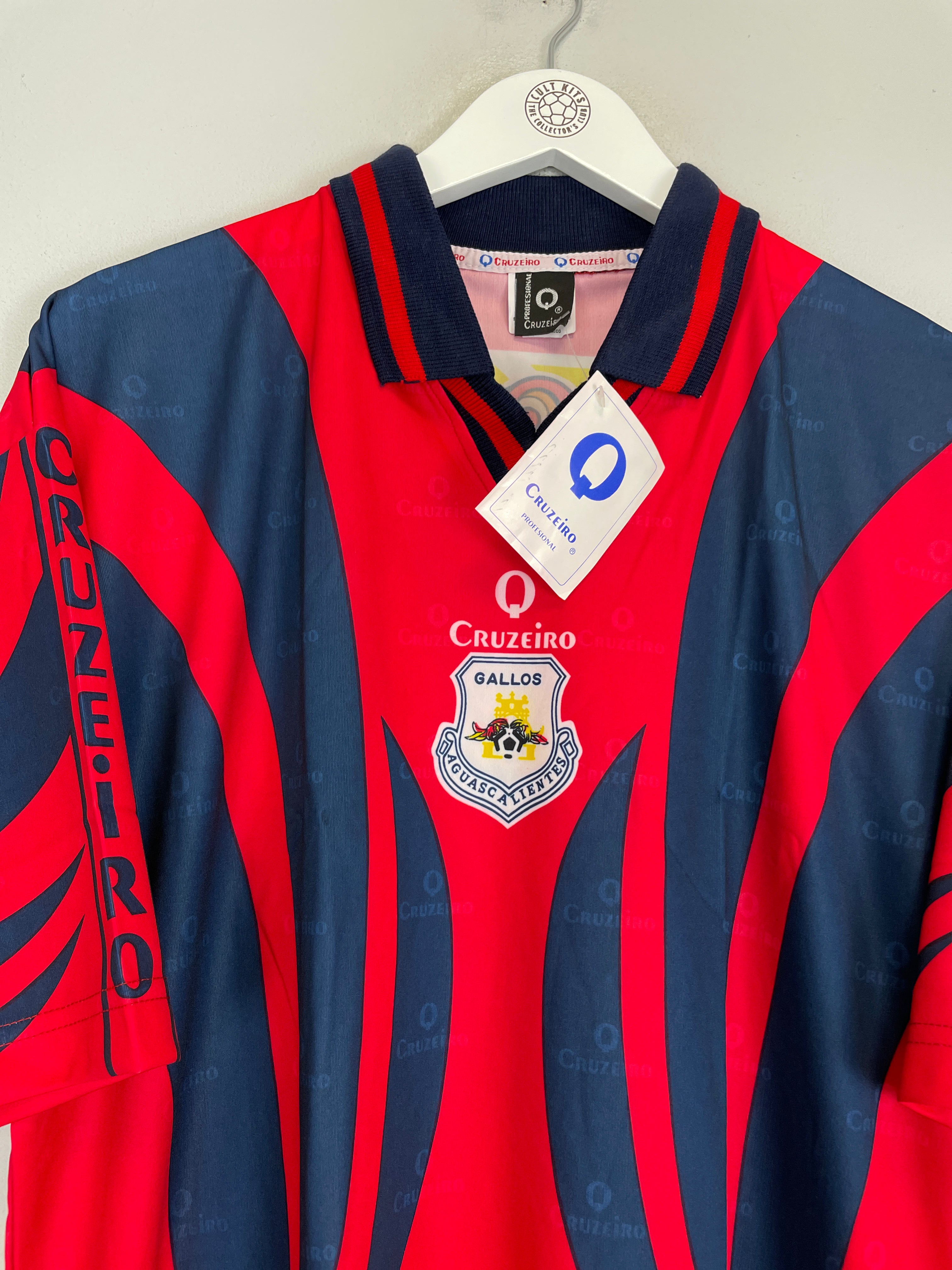 Shop 1997/98 GALLOS DE AGUASCALIENTES *BNWT* AWAY SHIRT (L) CRUZEIRO, classic football shirts, vintage football shirts & retro soccer jerseys at Cult Kits