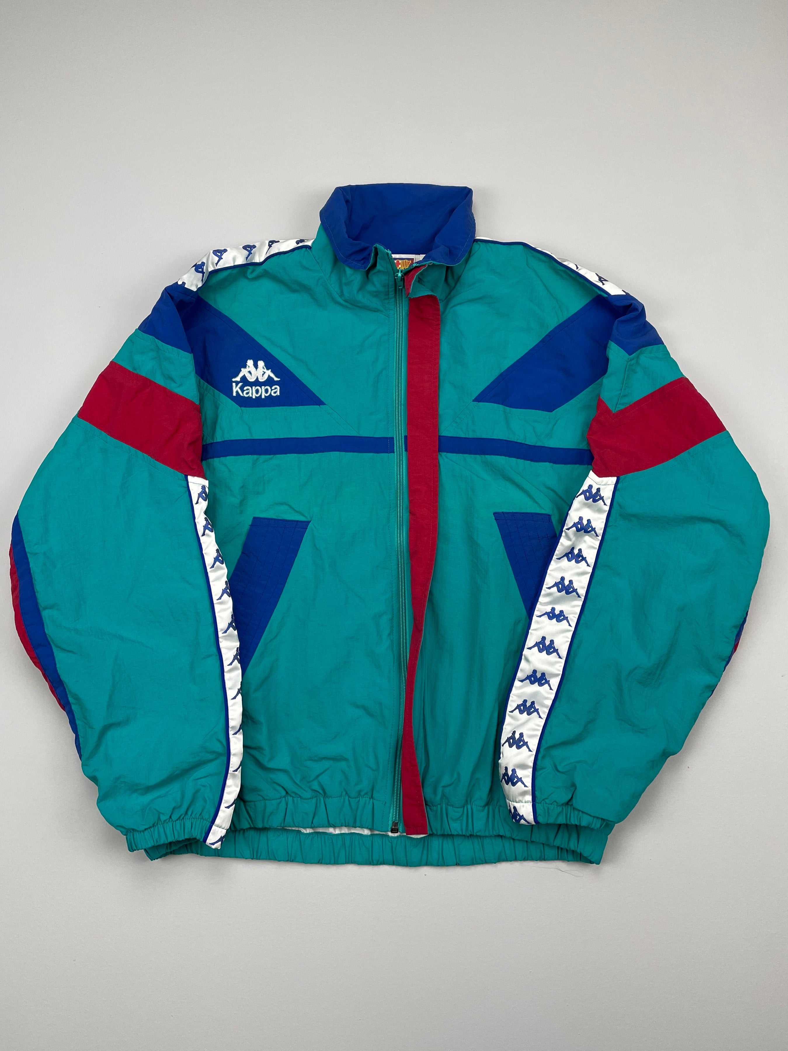 Shop 1992/95 BARCELONA FULL TRACKSUIT (M) KAPPA, classic football shirts, vintage football shirts & retro soccer jerseys at Cult Kits