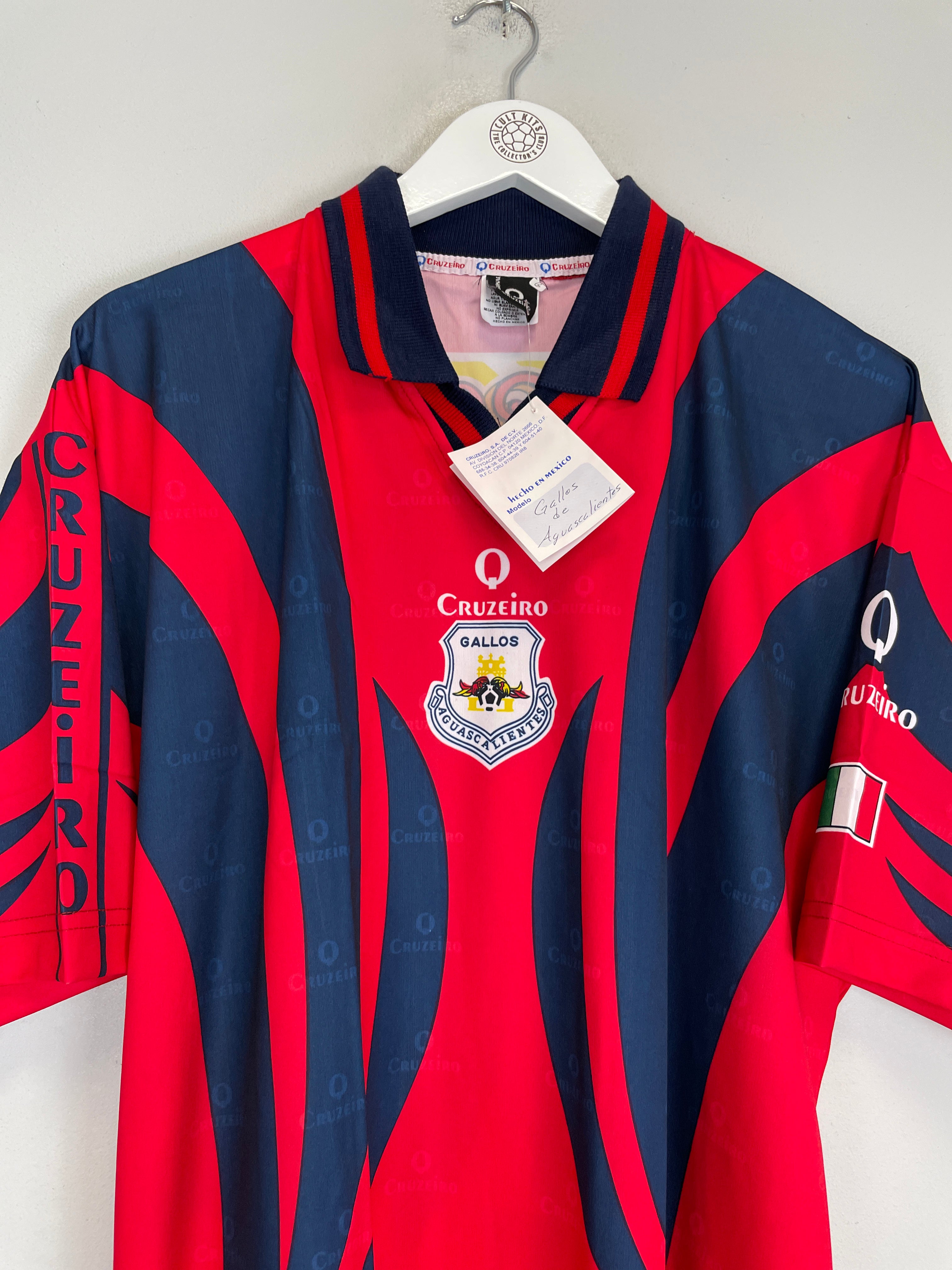 Shop 1997/98 GALLOS DE AGUASCALIENTES *BNWT* AWAY SHIRT (L) CRUZEIRO, classic football shirts, vintage football shirts & retro soccer jerseys at Cult Kits